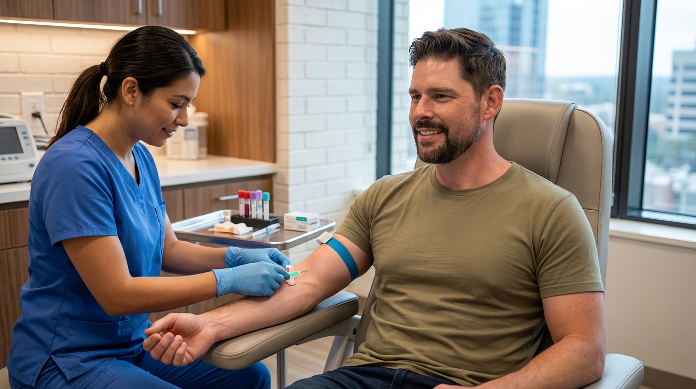 Reproductive health clinic blood draw