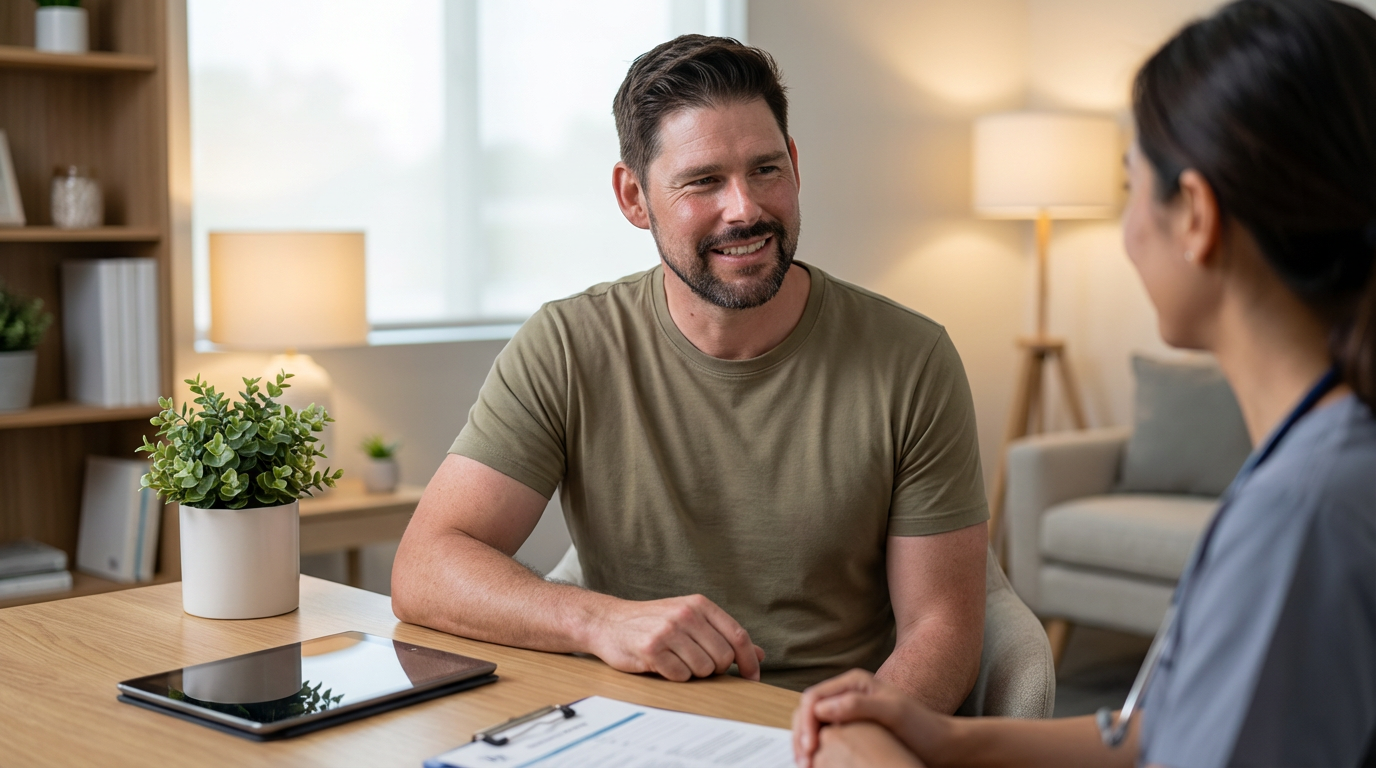 Private wellness healthcare consultation