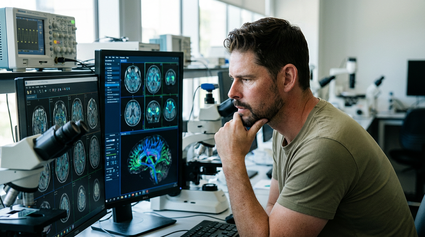 Neuroscience research lab brain imaging