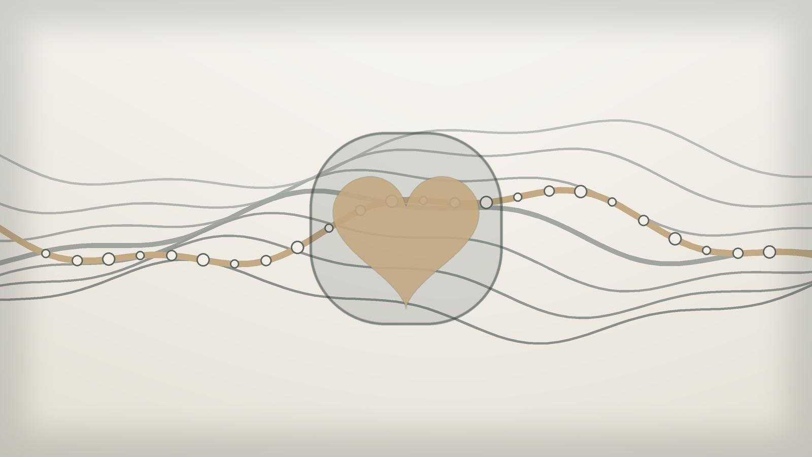 Abstract editorial visualization of longer peptide circulation and protected cardiac repair signaling
