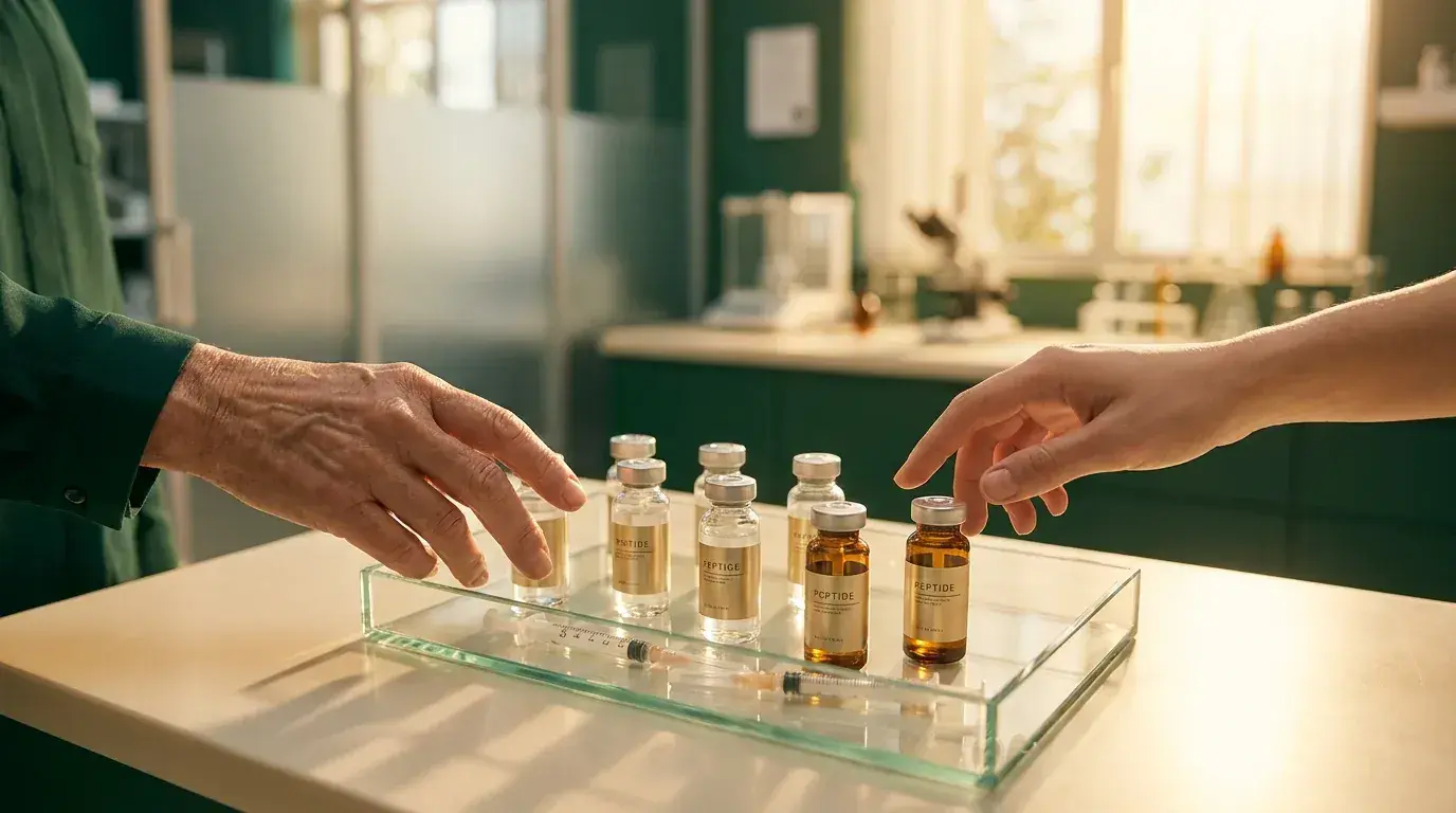 Peptide vials representing patient access to compounded peptides