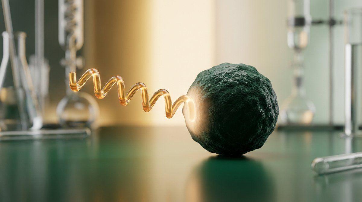 Molecular visualization representing peptide targeting of cancer cells